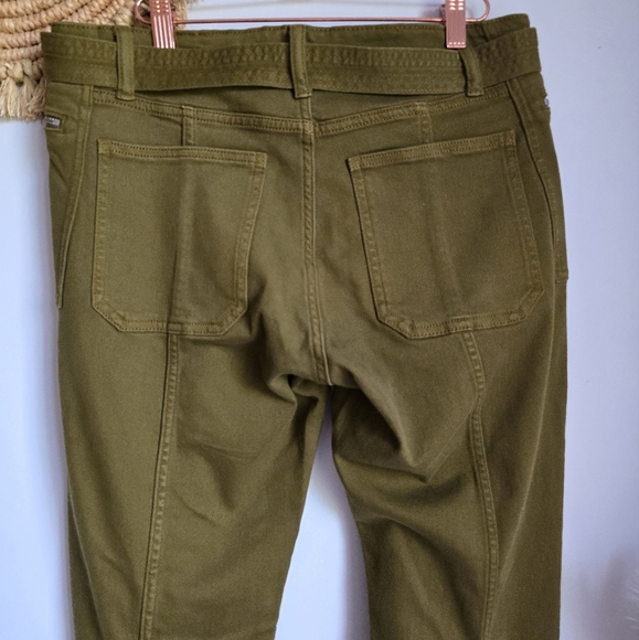 Banana Republic New Olive Green Mid Rise Skinny Utility Jeans Women SZ 30 Long - Picture 7 of 10